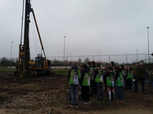 eerste paal clubhuis mrt 2017