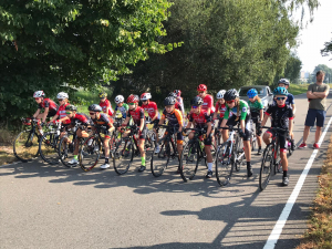 Jytte start criterium (foto fam Timmermans)